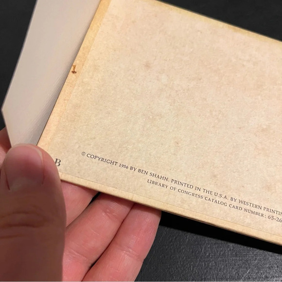 Sweet was the Song Illuminated and Text Drawn by Ben Shahn 1956 1st Ed HC Good - Picture 5 of 8